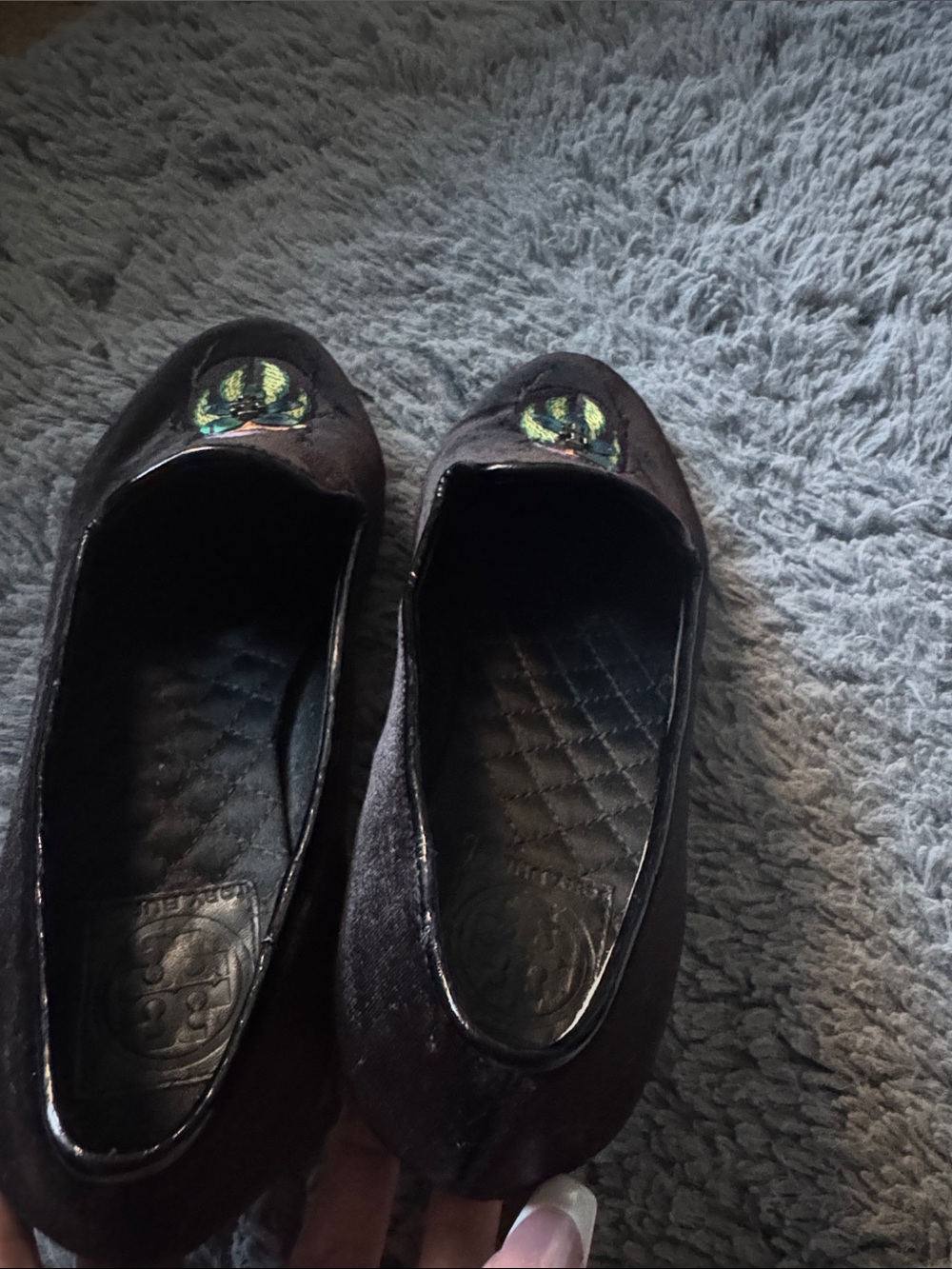 Tory Burch Easton Beetle Loafers Size 7.5 - Picture 10 of 13